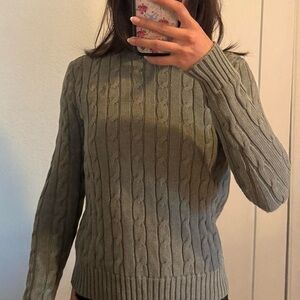 Ralph Lauren Cable Knit Sweater - Green